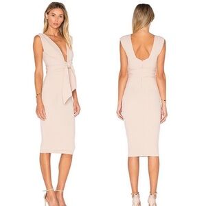 Nookie Royal Midi Dress in Sand size medium